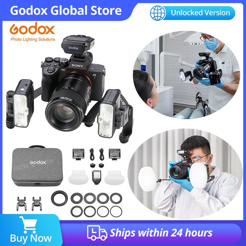 Sony Camera Zv-E10 - Godox MF12-DK1 MF12 Dental Flash System
